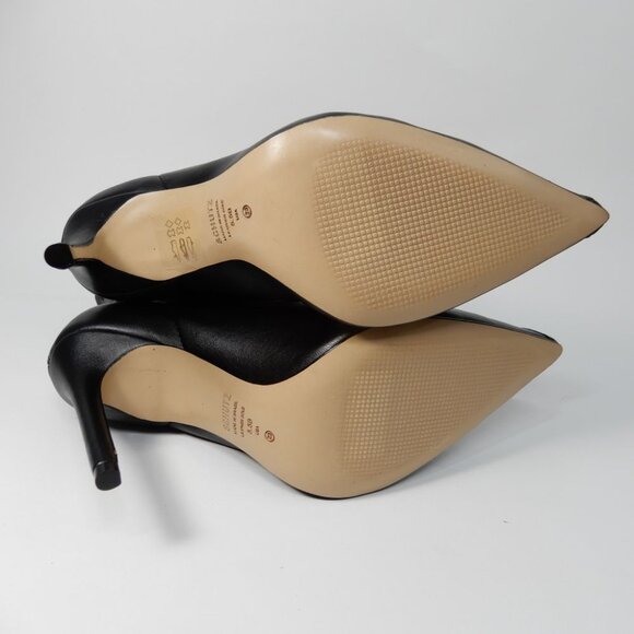 SCHUTZ Tennie Lace Up High Heel Pointed Toe Boots Bootie Size 5.5 Black NEW $188 - Picture 13 of 16